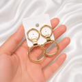 Aurora Twin Circle Earrings