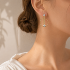 Aurora Halo Crystal Earrings