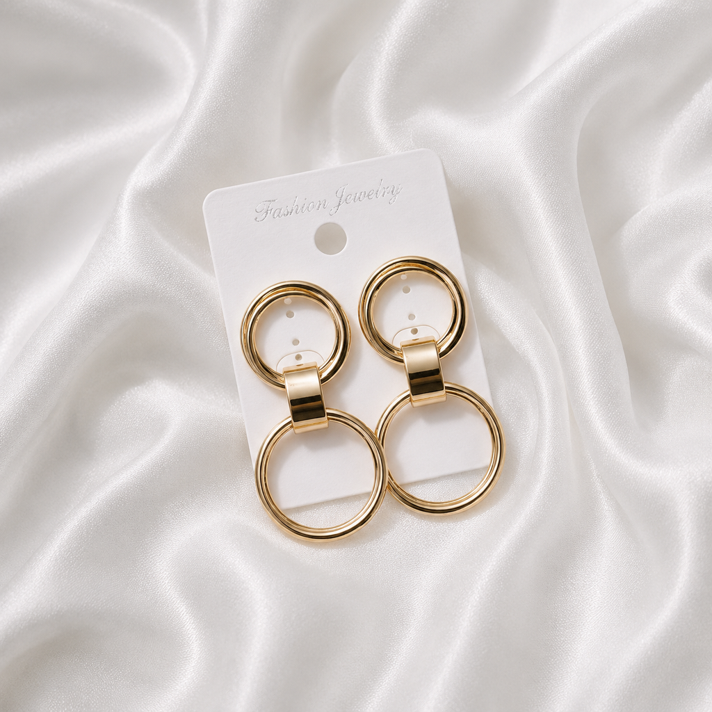 Aurora Twin Circle Earrings