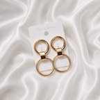 Aurora Twin Circle Earrings