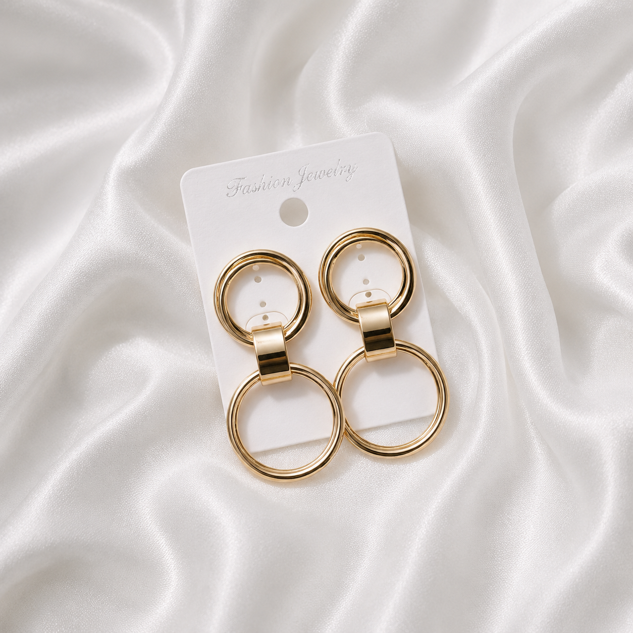 Aurora Twin Circle Earrings