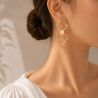 Aurora Twin Circle Earrings