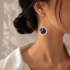 Celestia Blue Orbit Earrings