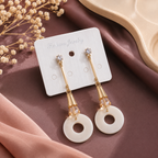 Luna Pearl Crystal Drop Earrings