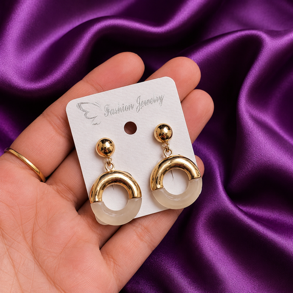 Luna Pearl Halo Earrings
