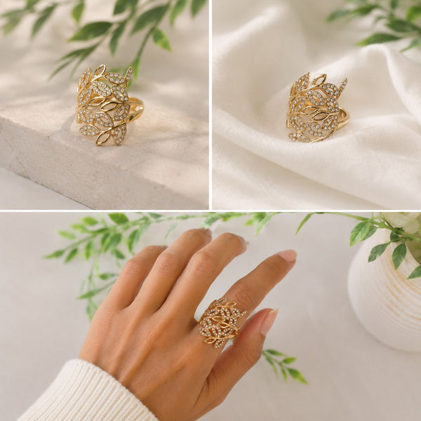 Olivia Leaf Ring