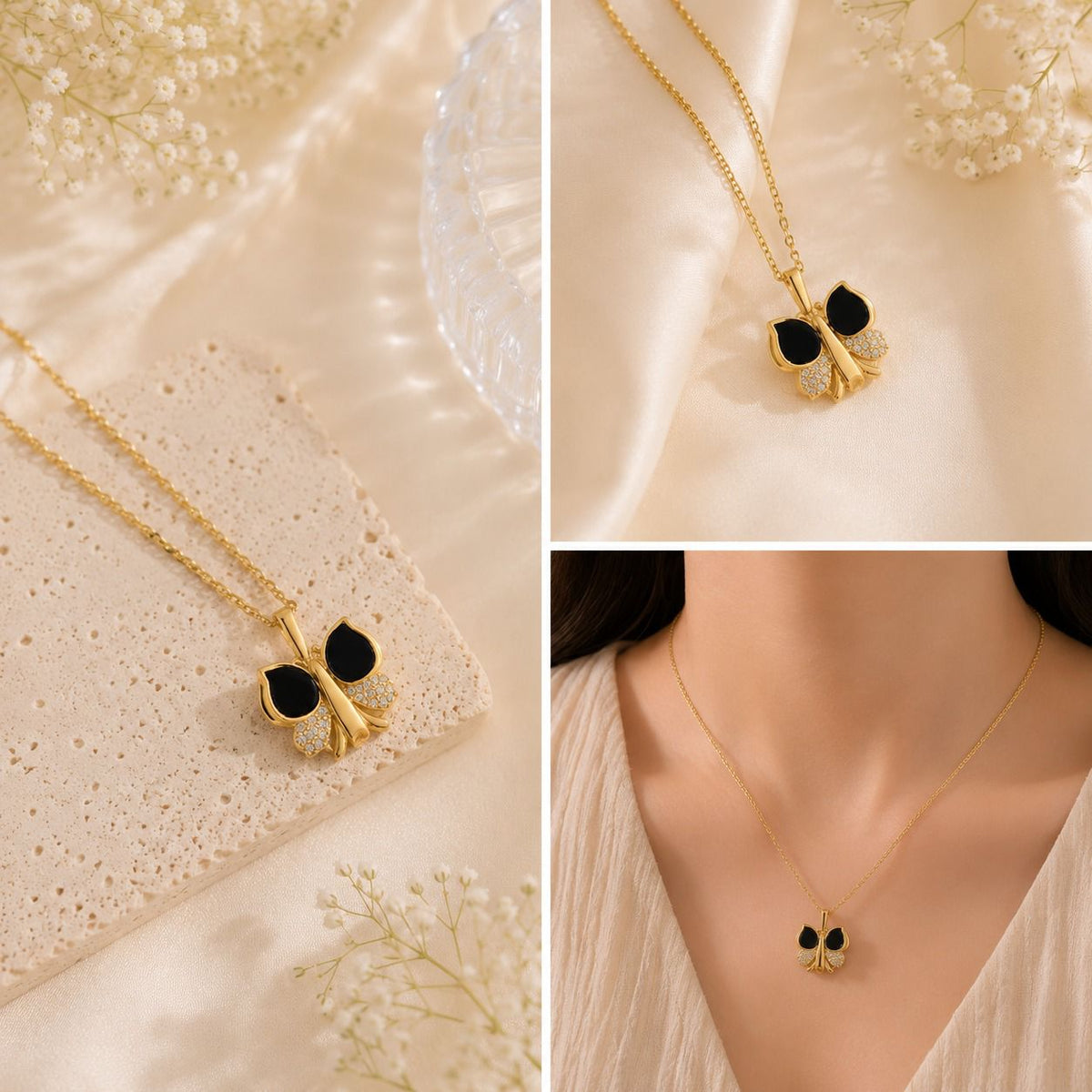 Midnight Butterfly Pendant