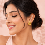 Chandra Crescent Studs