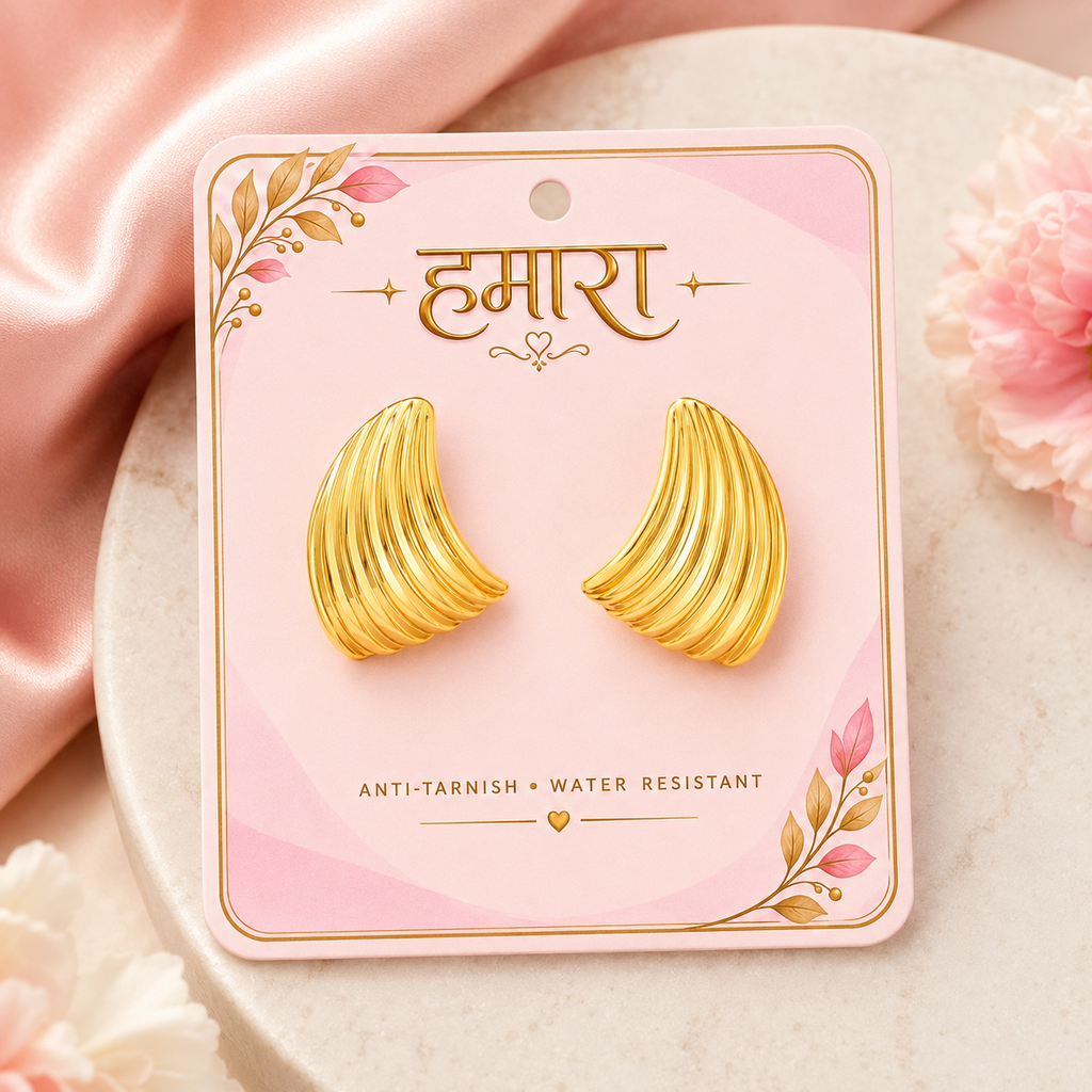 Chandra Crescent Studs