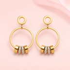 Dual Hoop Crystal Drops