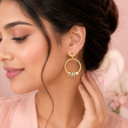 Dual Hoop Crystal Drops