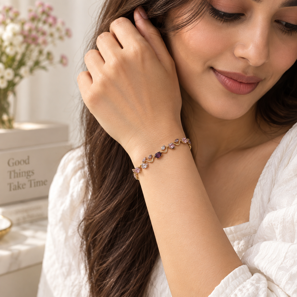 Gulabi Amethyst Vine Bracelet