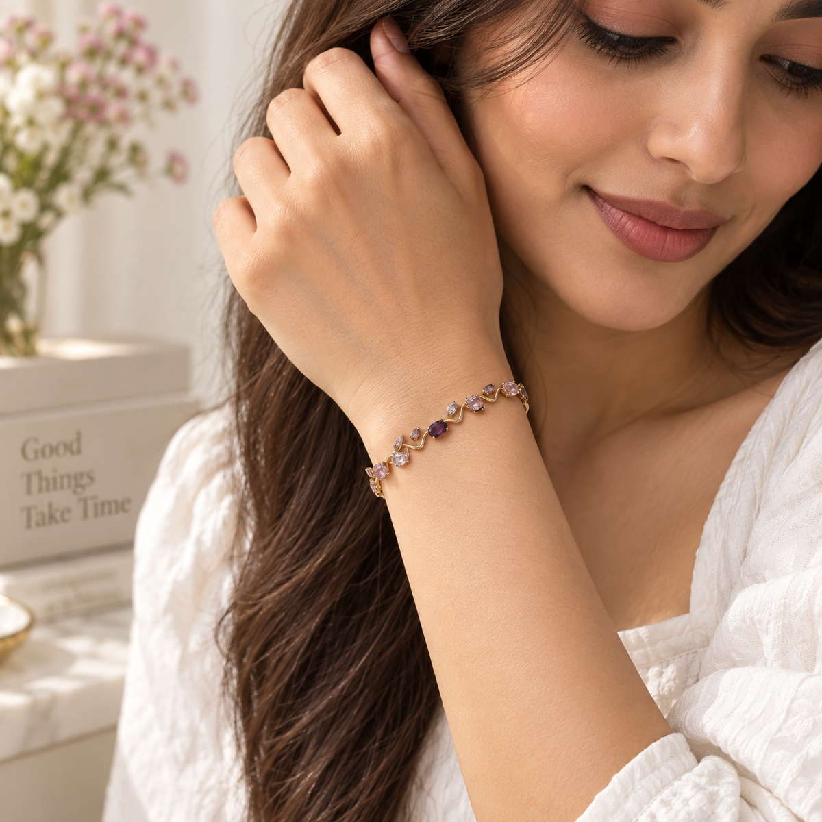 Gulabi Amethyst Vine Bracelet