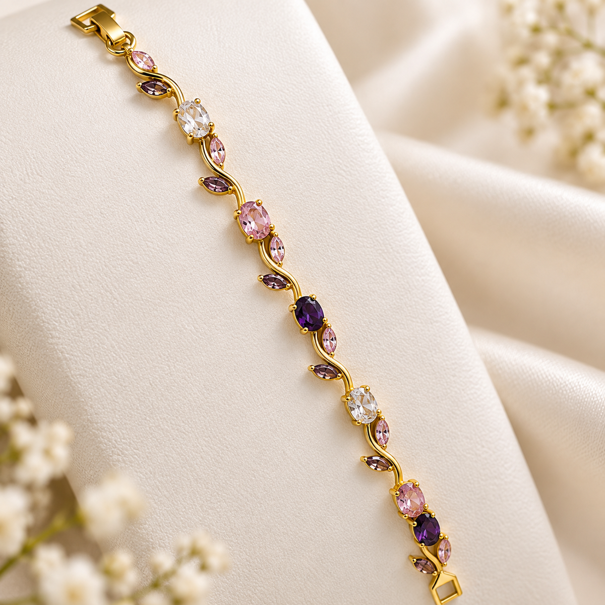 Gulabi Amethyst Vine Bracelet