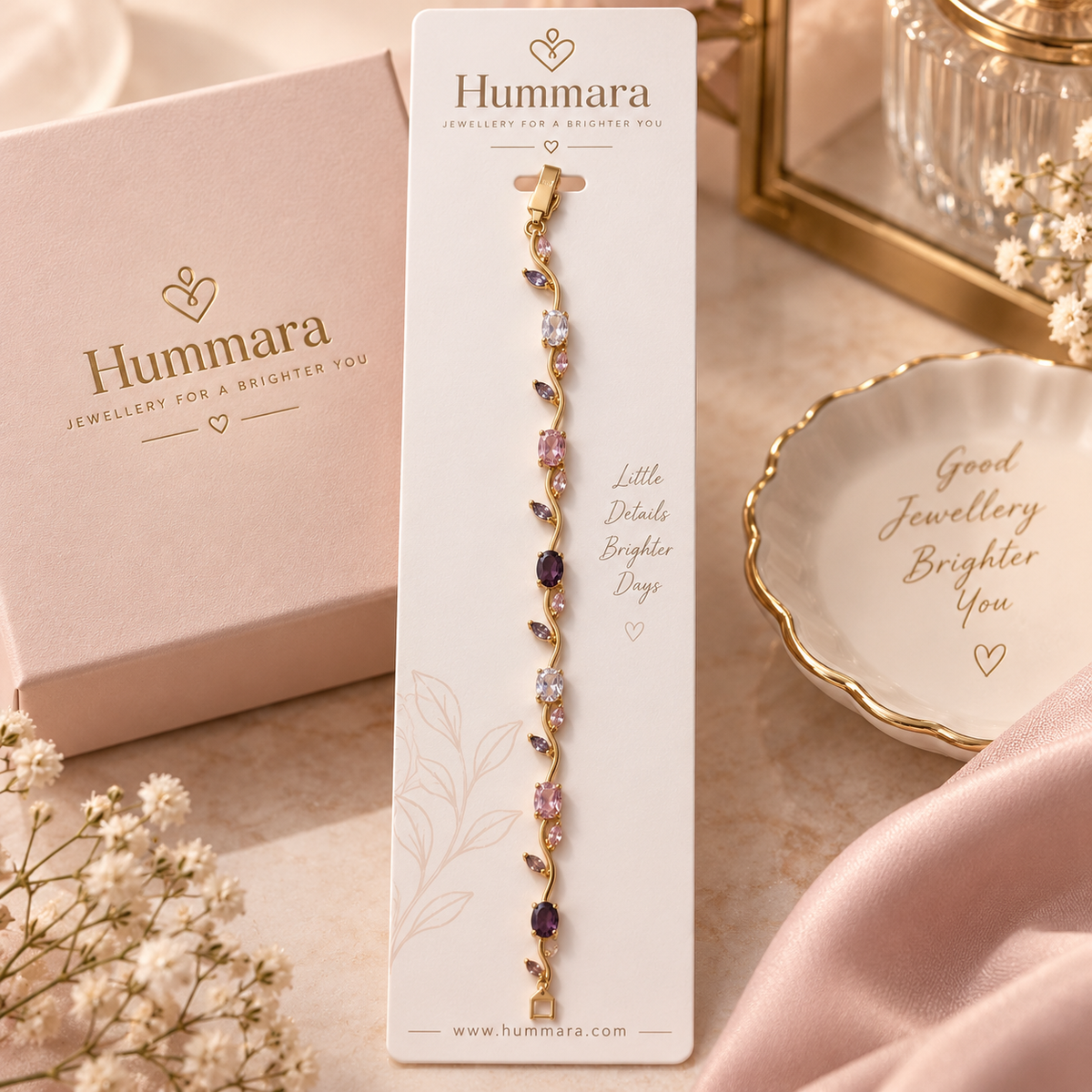 Gulabi Amethyst Vine Bracelet