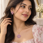 Gulabi Bloom Necklace Set