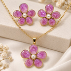 Gulabi Bloom Necklace Set