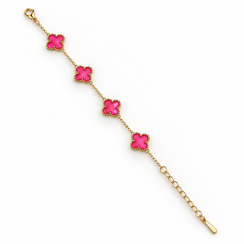 Gulabi Clover Station Bracelet