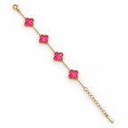 Gulabi Clover Station Bracelet