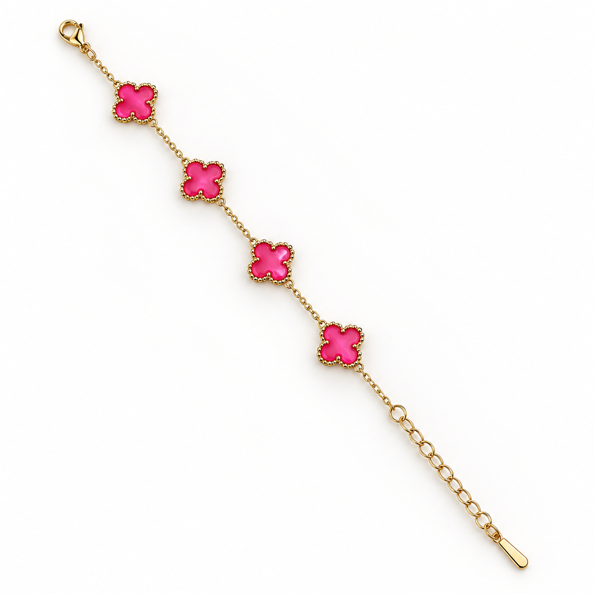 Gulabi Clover Station Bracelet