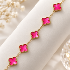 Gulabi Clover Station Bracelet