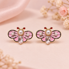 Gulabi Papillon Studs
