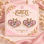 Gulabi Papillon Studs