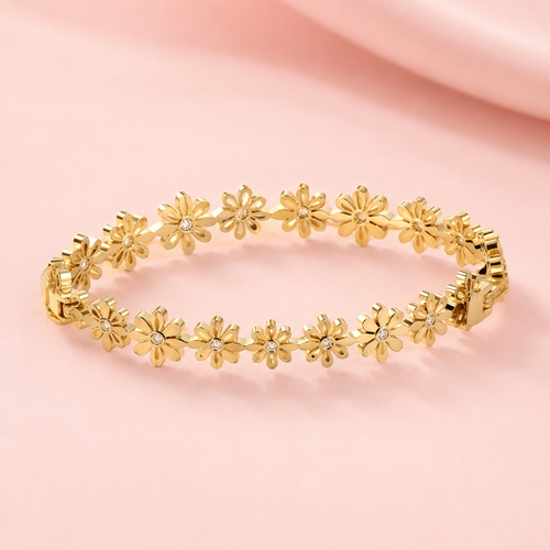 Gulshan Daisy Crystal Bracelet - alternate view