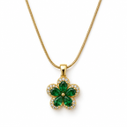 Hara Crystal Clover Pendant