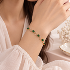 Hara Emerald Vine Bracelet
