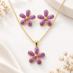 Jamun Bloom Necklace Set