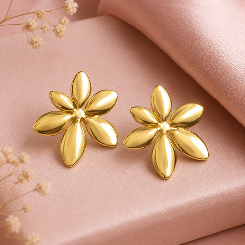 Komal Petal Bloom Studs - alternate view