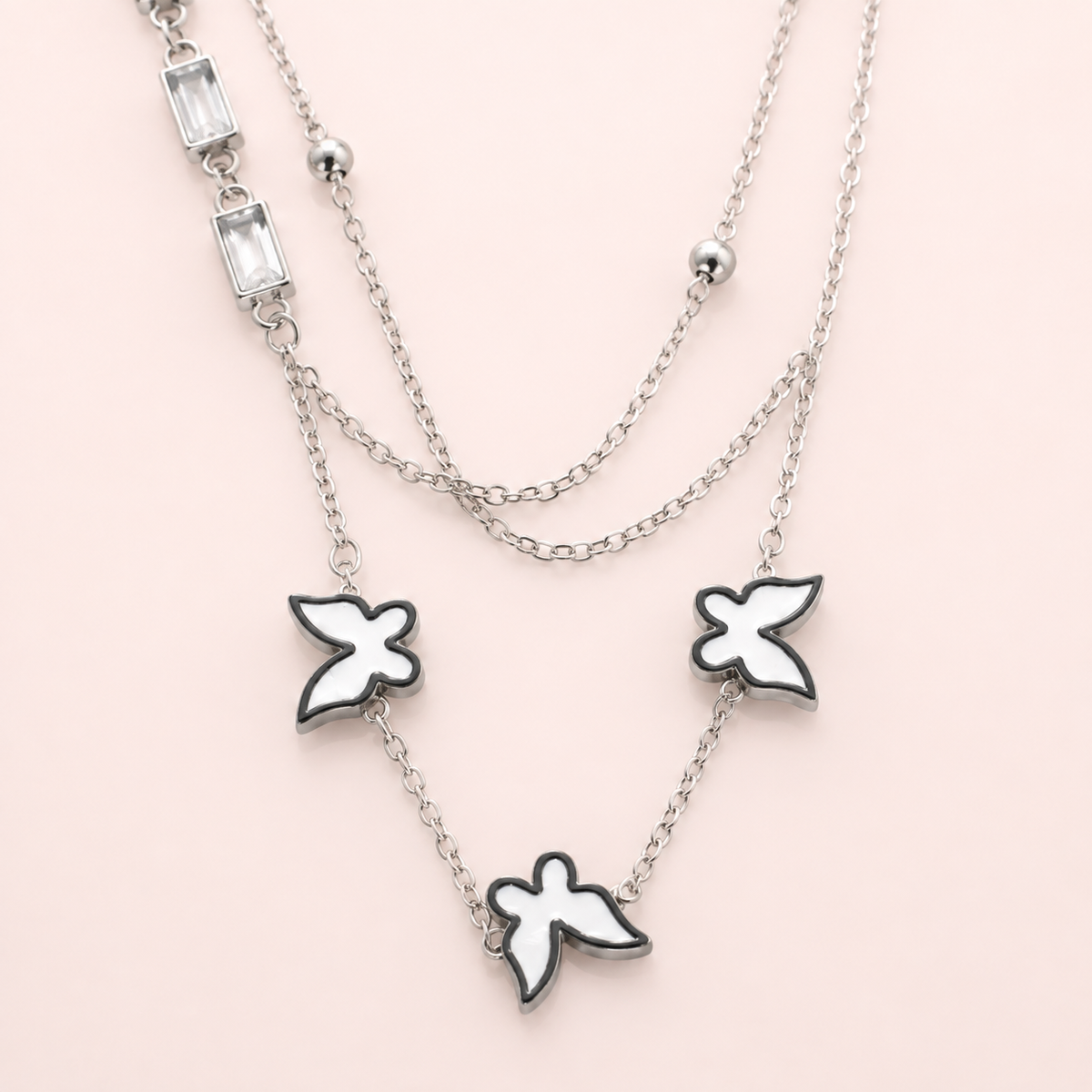 Layered Papillon Necklace