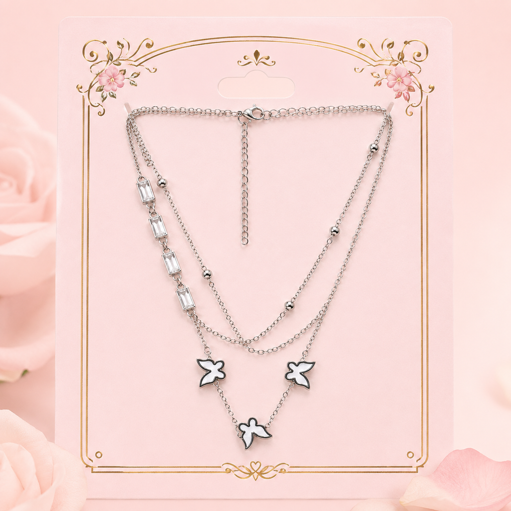 Layered Papillon Necklace