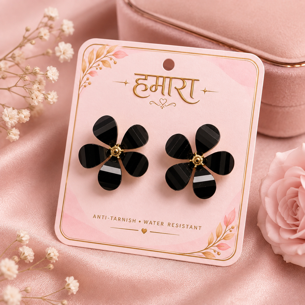 Midnight Blossom Studs