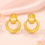 Mira Hex Drop Earrings