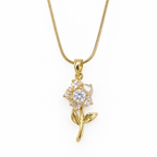 Moti Rose Stem Pendant