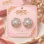 Moti Silver Bloom Studs