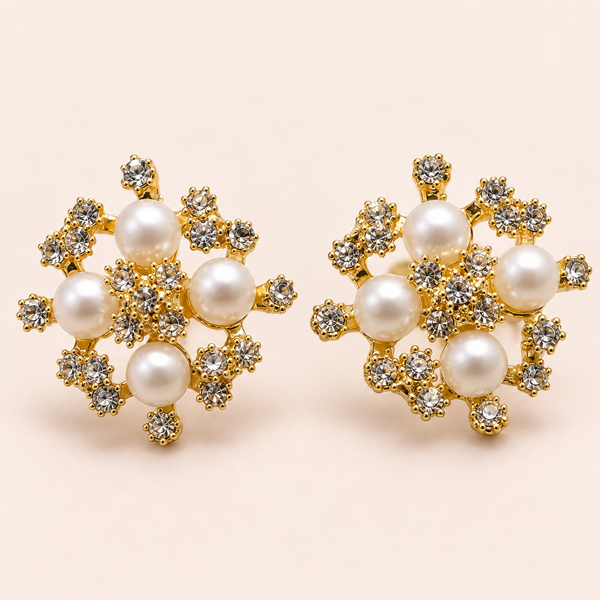 Moti Snowflake Cluster Studs