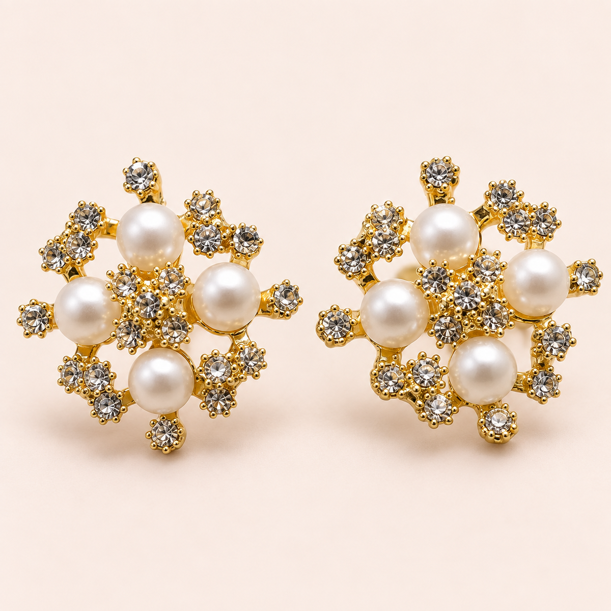 Moti Snowflake Cluster Studs