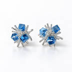 Nilam Blue Burst Studs
