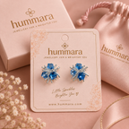 Nilam Blue Burst Studs