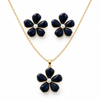 Noir Bloom Necklace Set