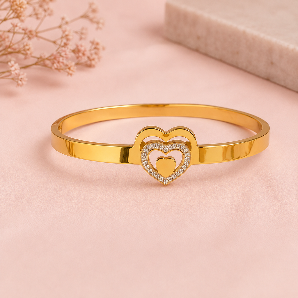 Nora Triple Heart Bangle