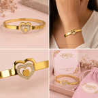 Nora Triple Heart Bangle