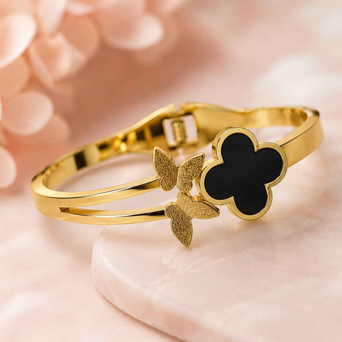 Papillon Noir Bangle