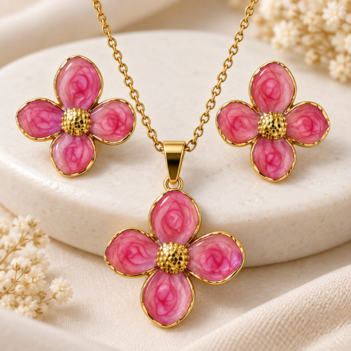 Rani Bloom Necklace Set - alternate view
