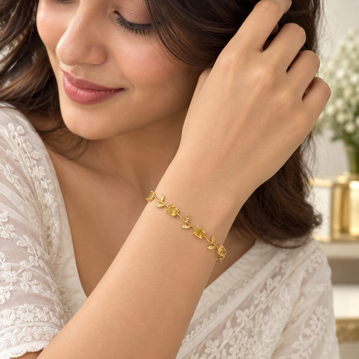 Sona Citrine Vine Bracelet
