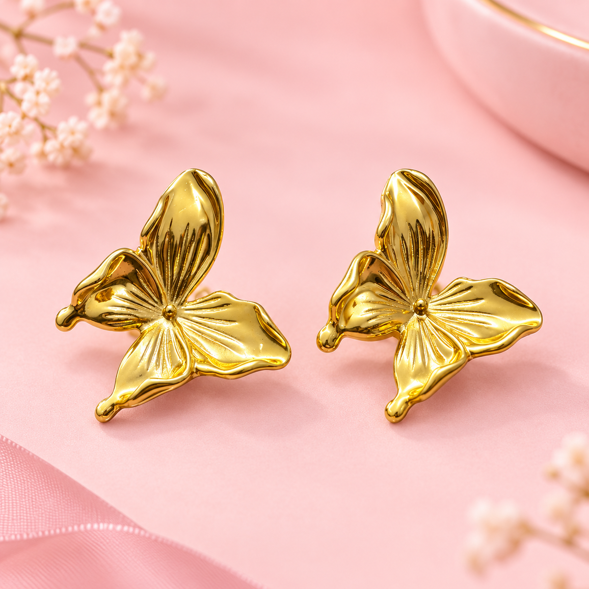Sona Orchid Studs