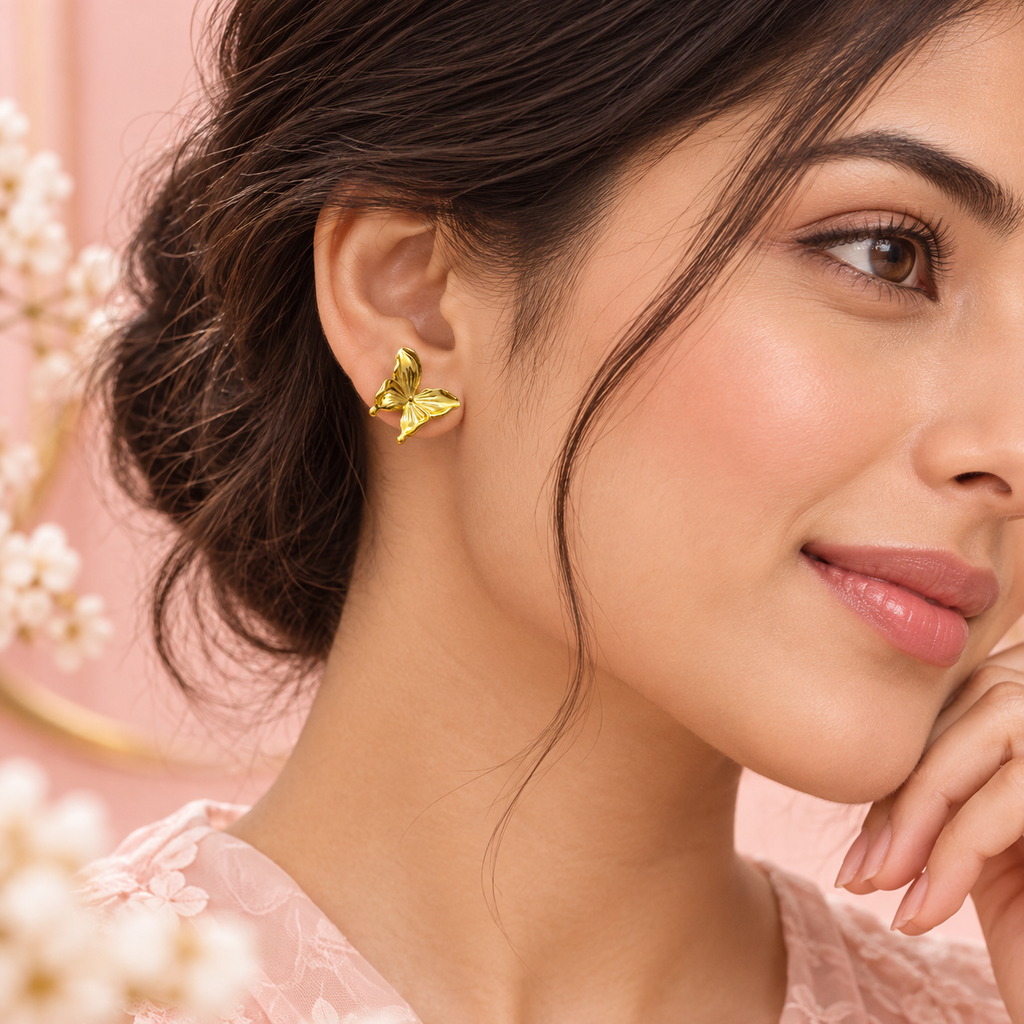 Sona Orchid Studs